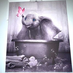 Elephant Canvas Decor 20 X 16